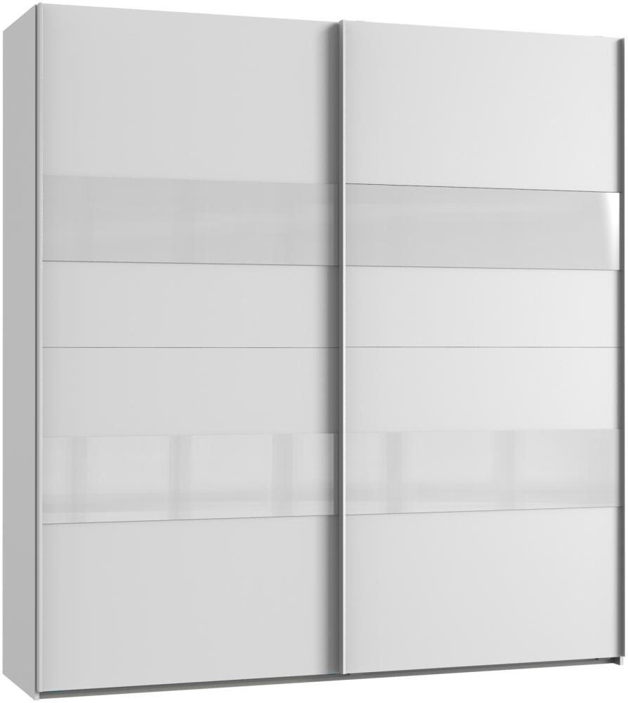 Kleiderschrank >Altona2< (B/H/T: 225x236x65 cm) in Weiß - 225x236x65cm (BxHxT) Bild 1