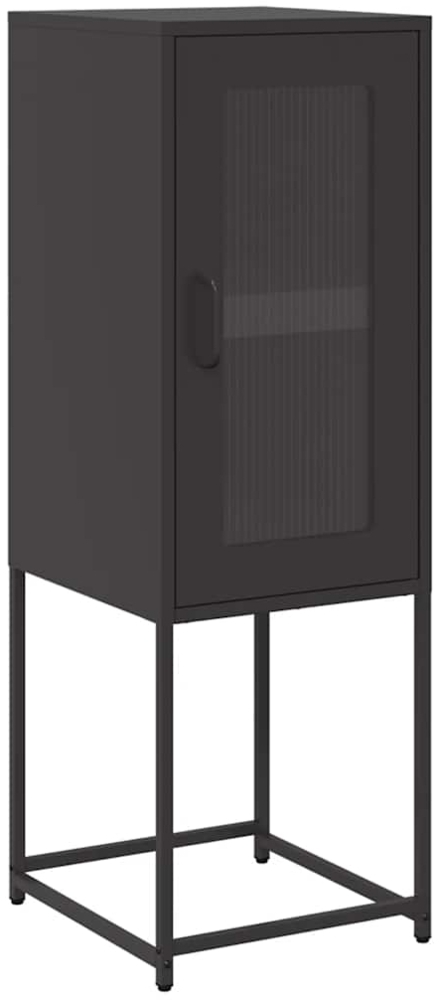 vidaXL Sideboard Schwarz 36x39x107 cm Kaltgewalzter Stahl 853398 Bild 1