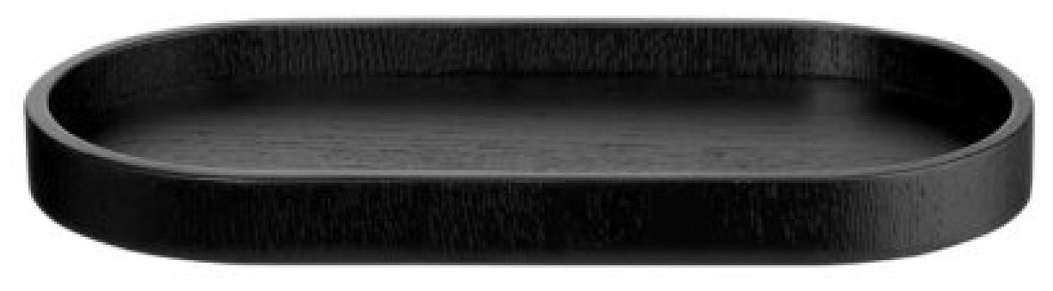 Asa Holztablett Wood Oval Schwarz (11x23cm) 53797970 Bild 1