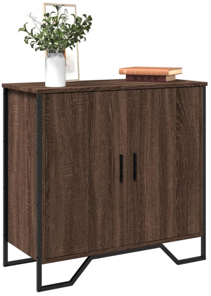 vidaXL Sideboard Braun Eichen-Optik 78x35,5x74,5 cm Holzwerkstoff 848543 Bild 1