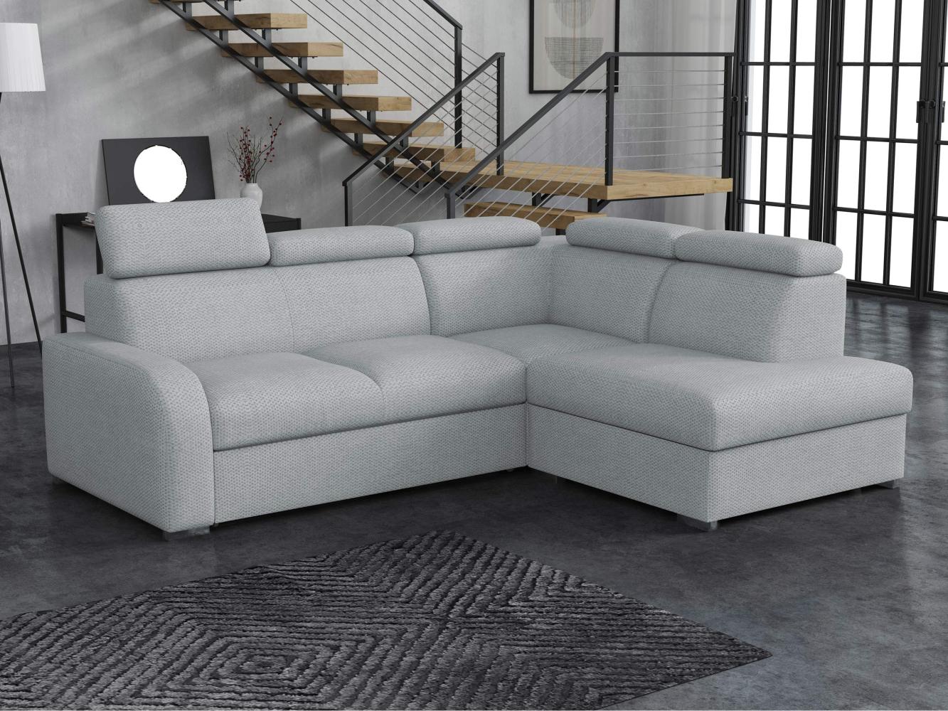 Ecksofa Apollo 2rRLXp mit Einstellbare Kopfstützen (Farbe: Crown 17, Seite: Rechts 2R+R+LXP) Bild 1