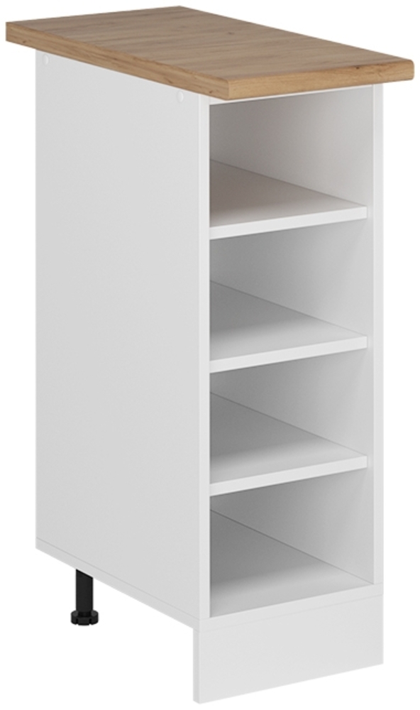 Küchenregal R-Line Weiß 30 cm , AP Eiche Vicco Bild 1