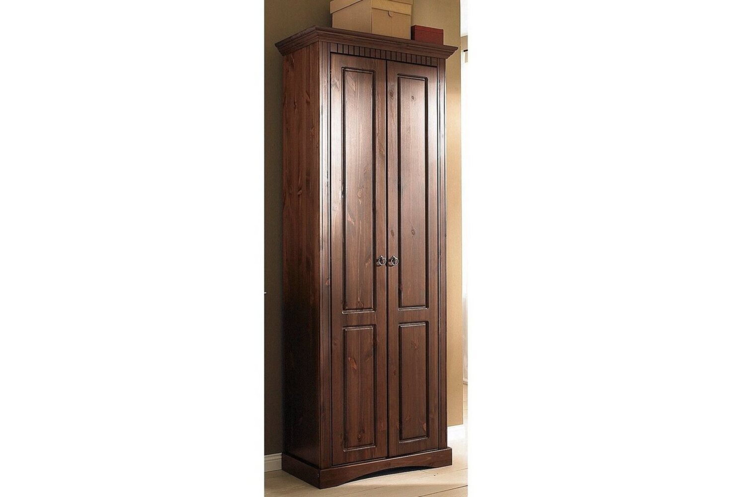 Home affaire Garderobenschrank Rustic aus massiver Kiefer, Breite 71 cm, mit Kassetenoptik Bild 1