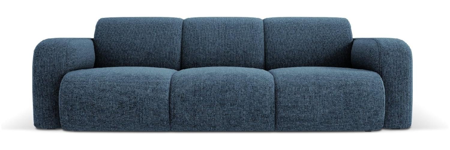 Micadoni Boucle Sofa Molino 3-Sitzer Chenille Königsblau Bild 1