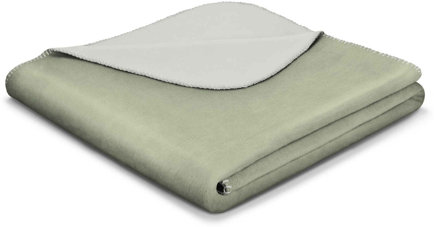 Wohndecke BASIC salvia/silver (BL 150x200 cm) Bild 1