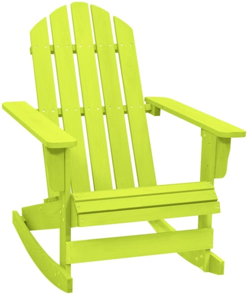 vidaXL Adirondack-Schaukelstuhl Massivholz Tanne Grün 315886 Bild 1