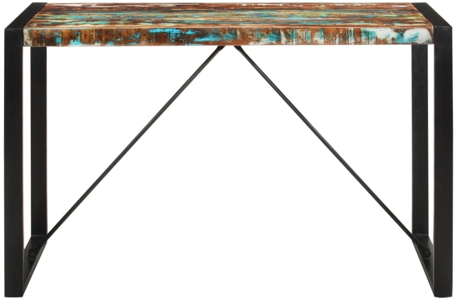 vidaXL Esstisch 120x55x76 cm Altholz Massiv 351692 Bild 1