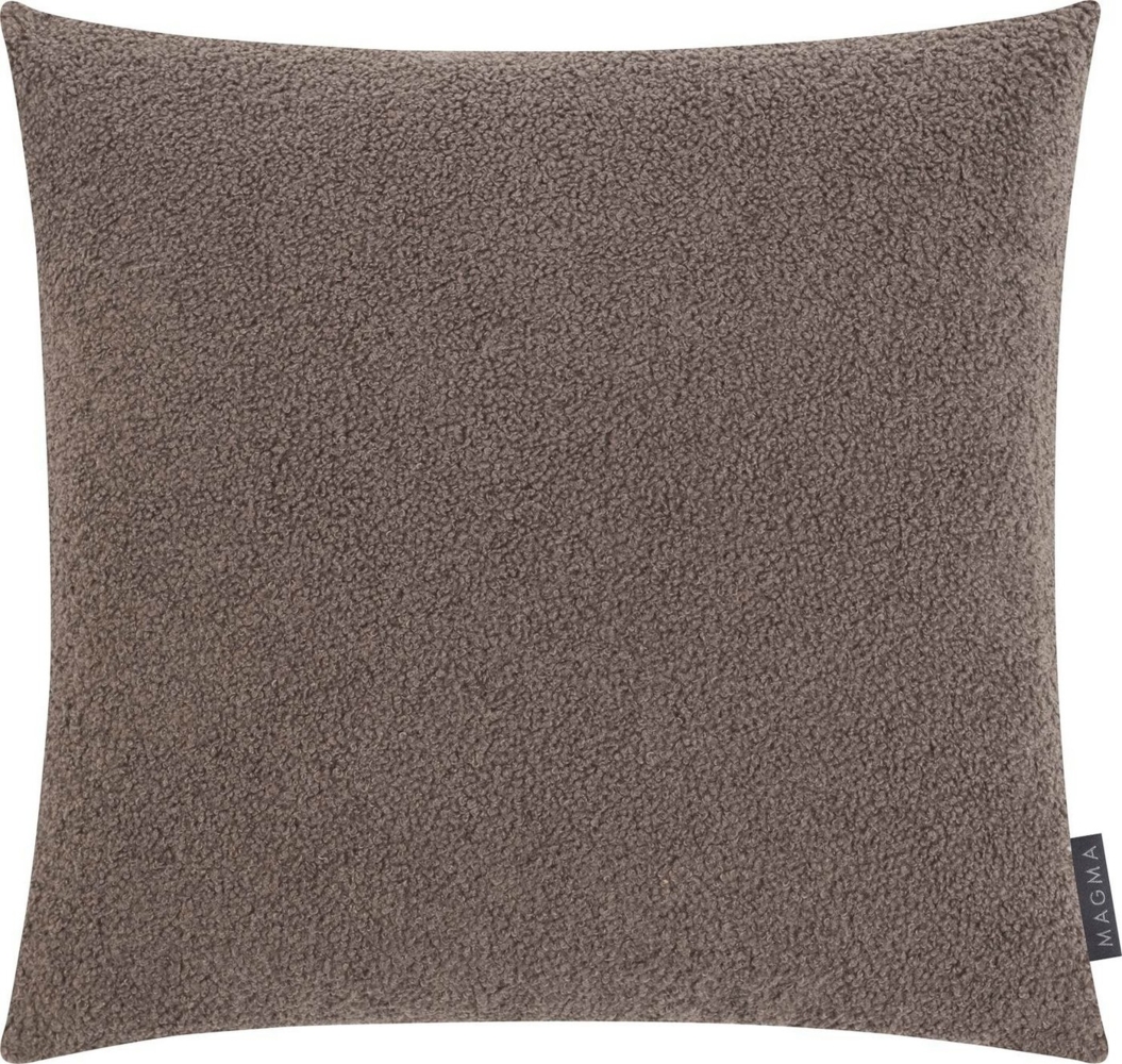 Magma Heimtex Kissenhülle Woolly Kissenhülle Kissenbezug ca. 45 x 45 cm weich flauschig natur taupe Schaffell-Imitat Bild 1