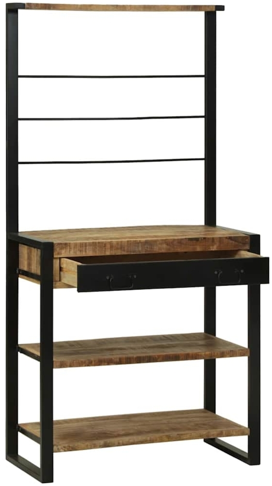 vidaXL Küchenregal Braun 80 x 40 x 160 cm Massivholz Mango 4015989 Bild 1