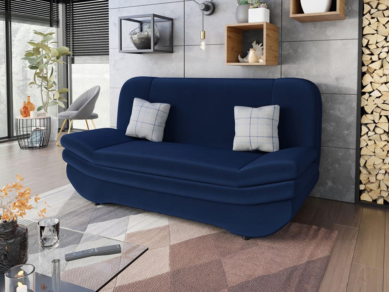 Schlafsofa Weronika, Farbe: Magic Velvet 2216 + Magic Velvet 2216 + Senegal 818 Bild 1