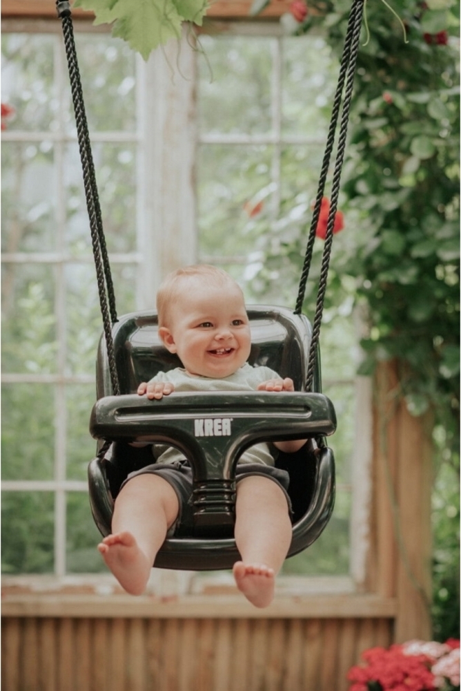 KREA Swing w/High Back In Plastic Black Bild 1