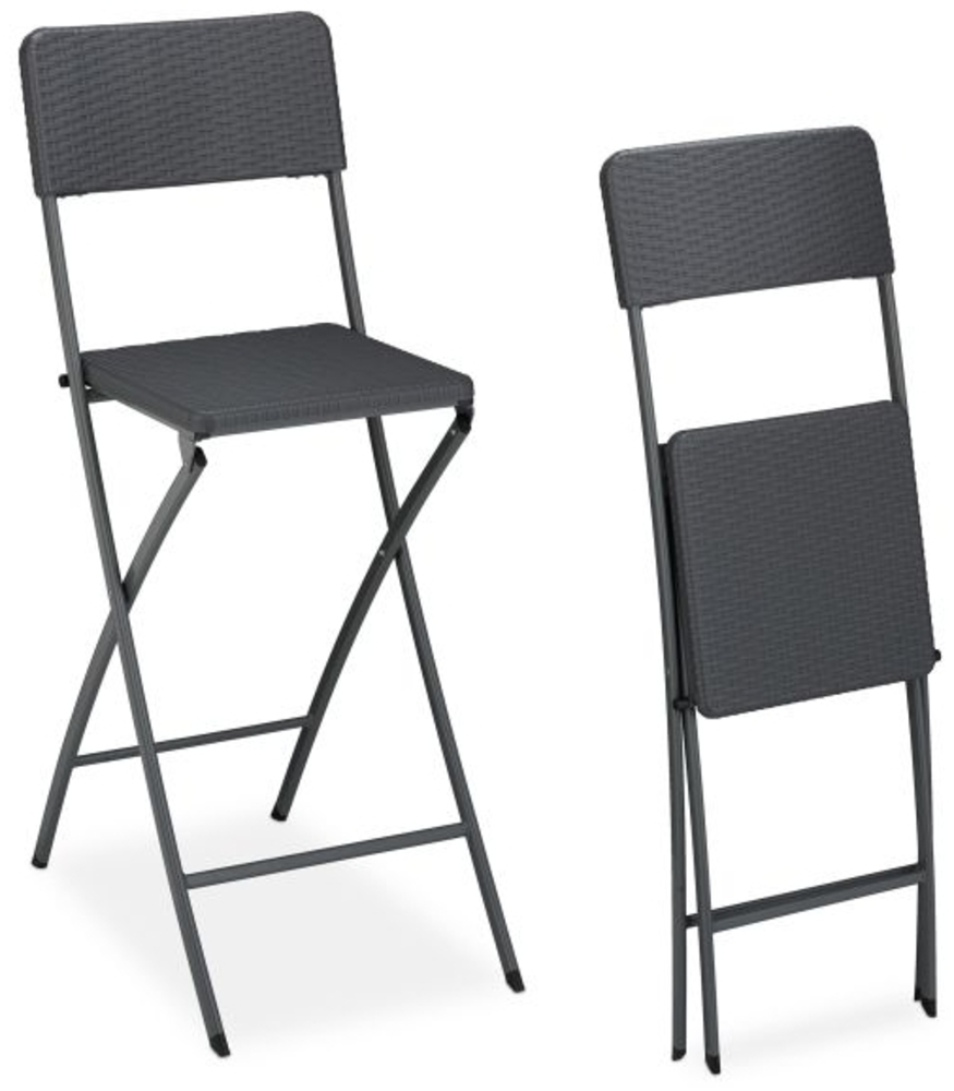 2er Set Barhocker Rattan Bild 1