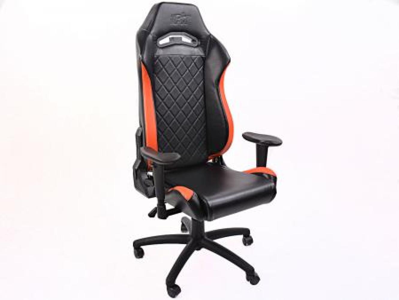 FK Gamingstuhl eGame Seats eSports Spielsitz London schwarz/orange Bild 1