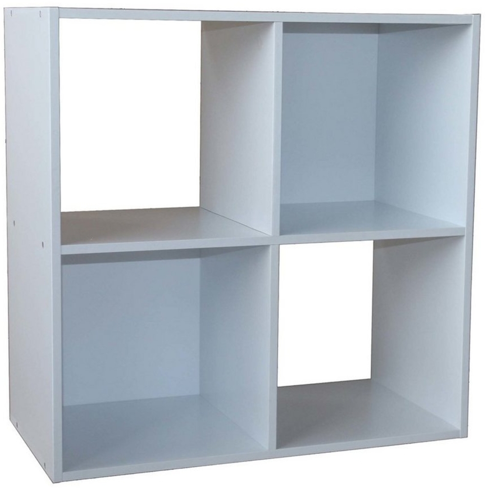 HTI-Living Standregal Regal Weiß Thekla 60x60, Stück 1-tlg, Standregal Bücherregal Raumteiler 4 Regalfächer Bild 1