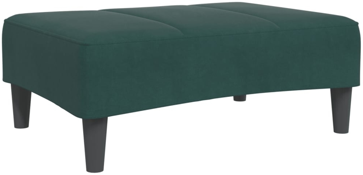 vidaXL Fußhocker Dunkelgrün 77x55x31 cm Samt 4007377 Bild 1