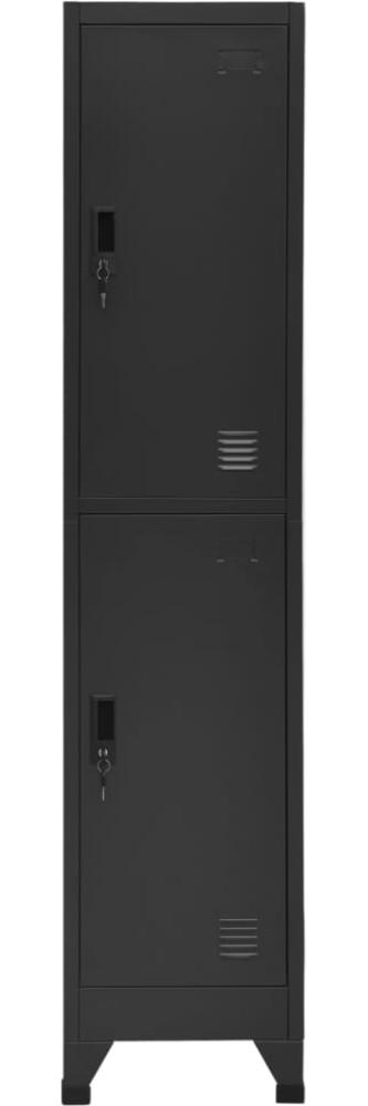 vidaXL Schließfachschrank Anthrazit 38 x 45 x 180 cm Stahl [339779] Bild 1