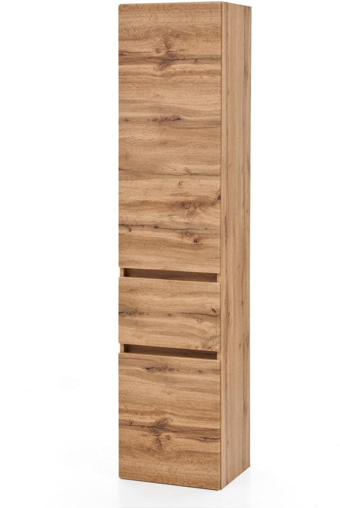 Seitenschrank >Villach< (B/H/T: 40x180x35 cm) in wotaneiche - 40x180x35 (BxHxT) Bild 1