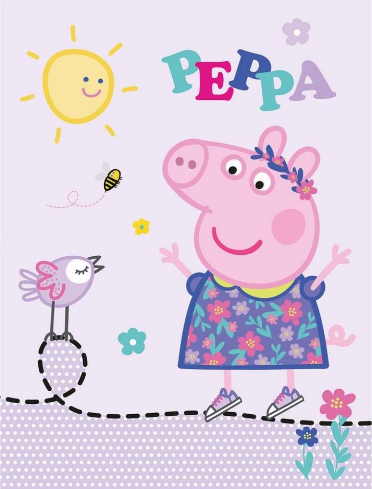 BERONAGE Kinderteppich Peppa Wutz Pig Happy Spiel-Teppich 100x133 cm, rechteckig, Höhe: 10 mm, rutschfest Bild 1