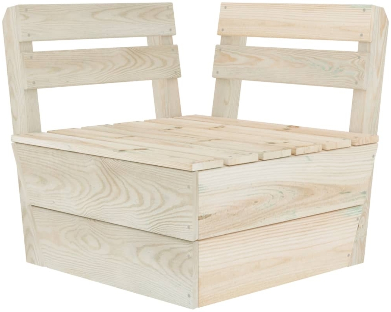 vidaXL Modulares Palettensofa Eckteil Imprägniertes Fichtenholz 315634 Bild 1