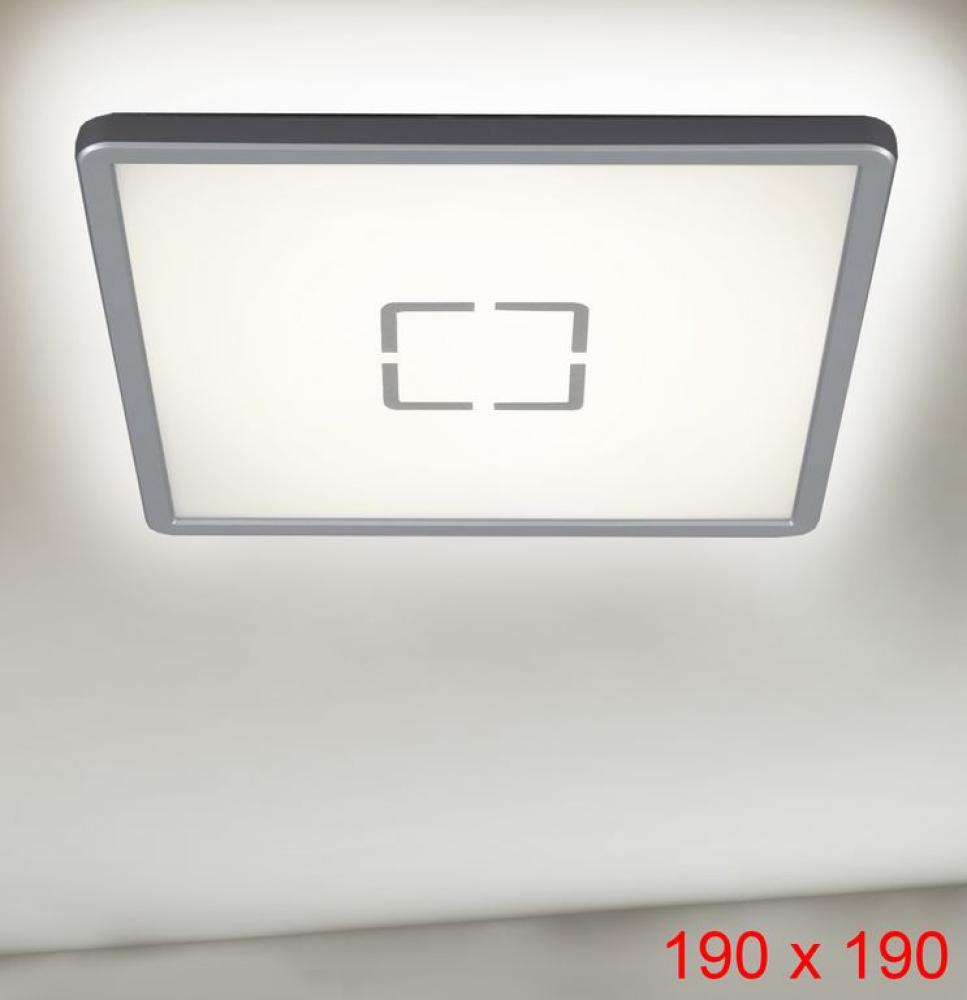 Briloner LED Panel Deckenleuchte Deckenlampe Lampe Leuchte weiß/schwarz flach Bild 1