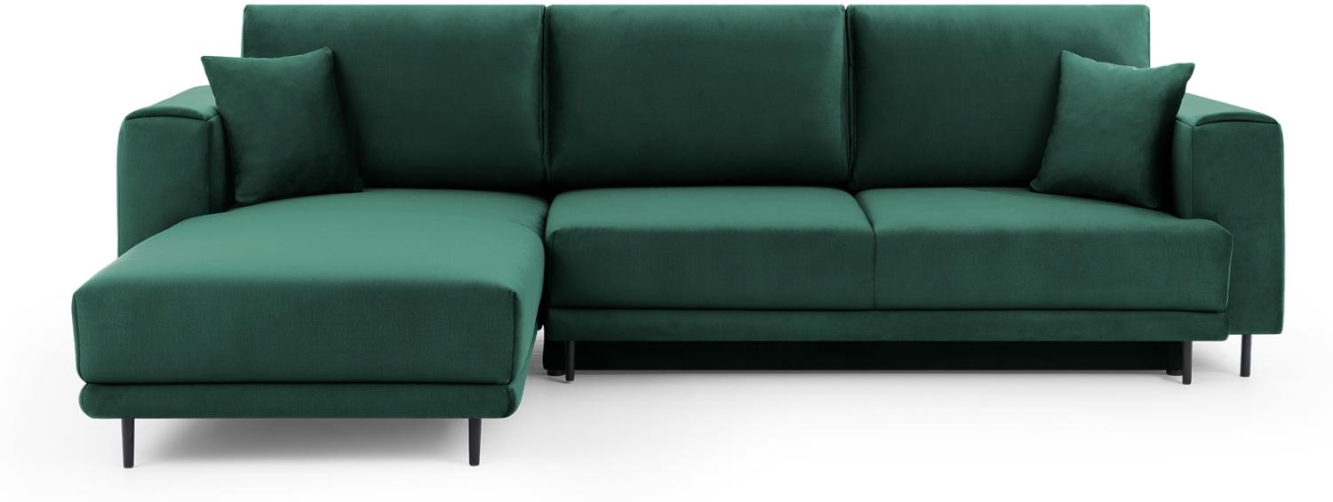 ELTAP 'Dalia' Ecksofa, Flaschengrün, 95 x 190 x 289 cm, Links Bild 1