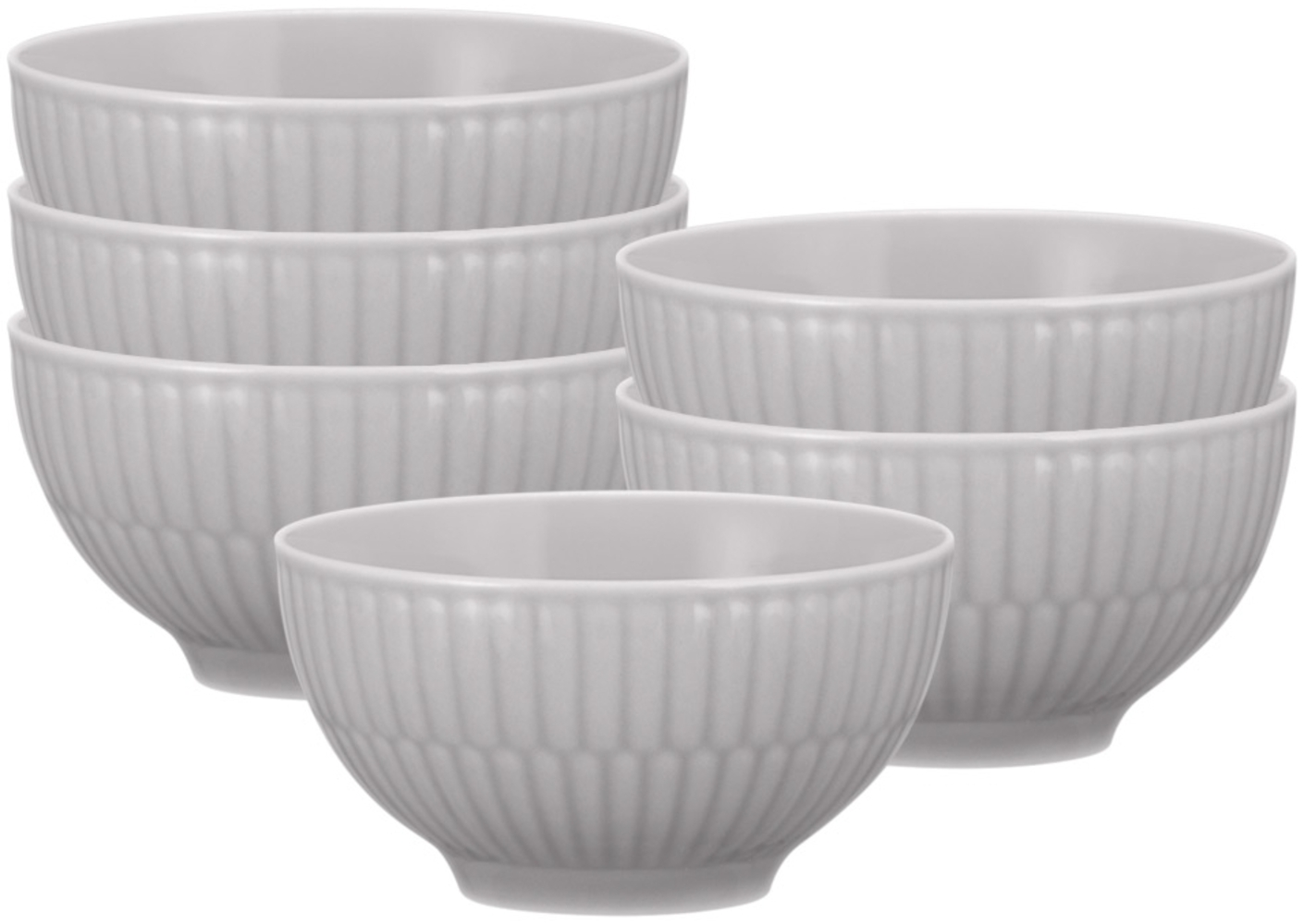 Seltmann Weiden Amina Dipschale 0,14 l 6er Set Silbergrau Bild 1