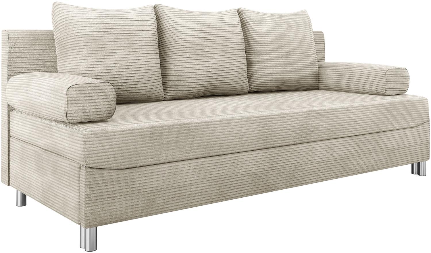 Schlafsofa Dover Cord (Sofa ohne Polsterhocker, Farbe: Poso 100) Bild 1