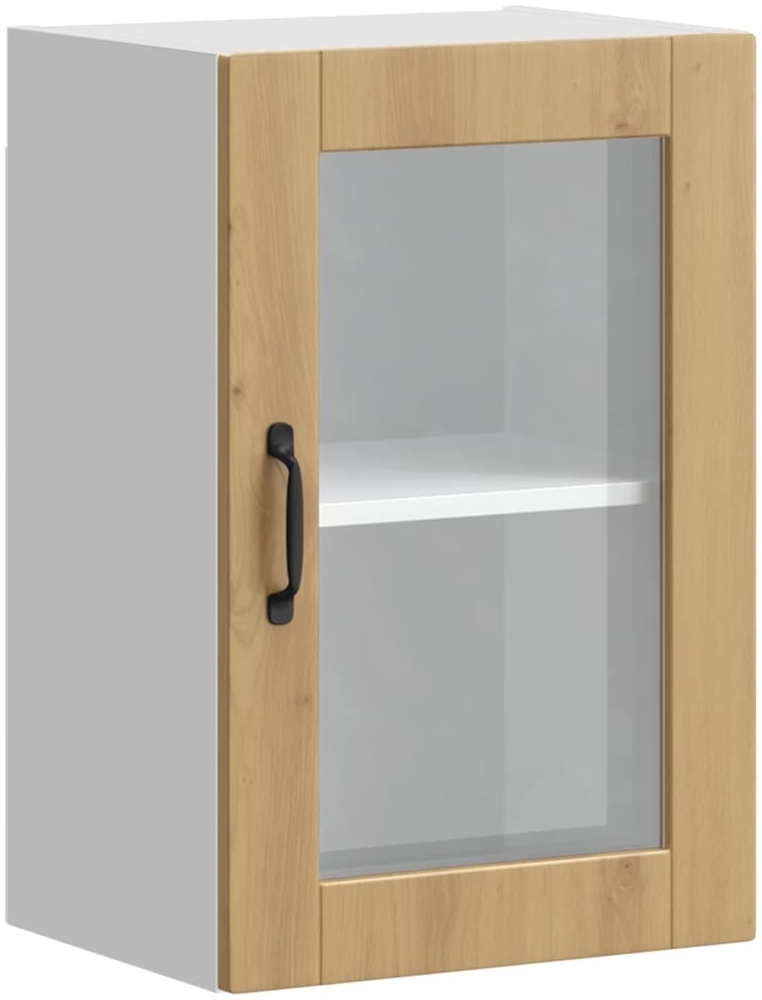 vidaXL Küchen-Hängeschrank mit Glastür Porto Artisan-Eiche 854016 Bild 1