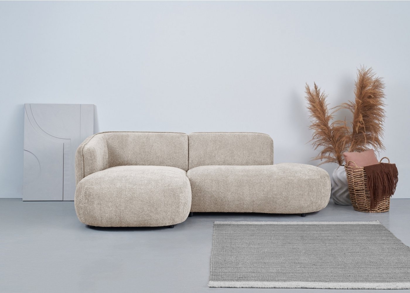 andas Ecksofa Ostrup, schlichtes modernes Design, in verschiedenen Farben Bild 1