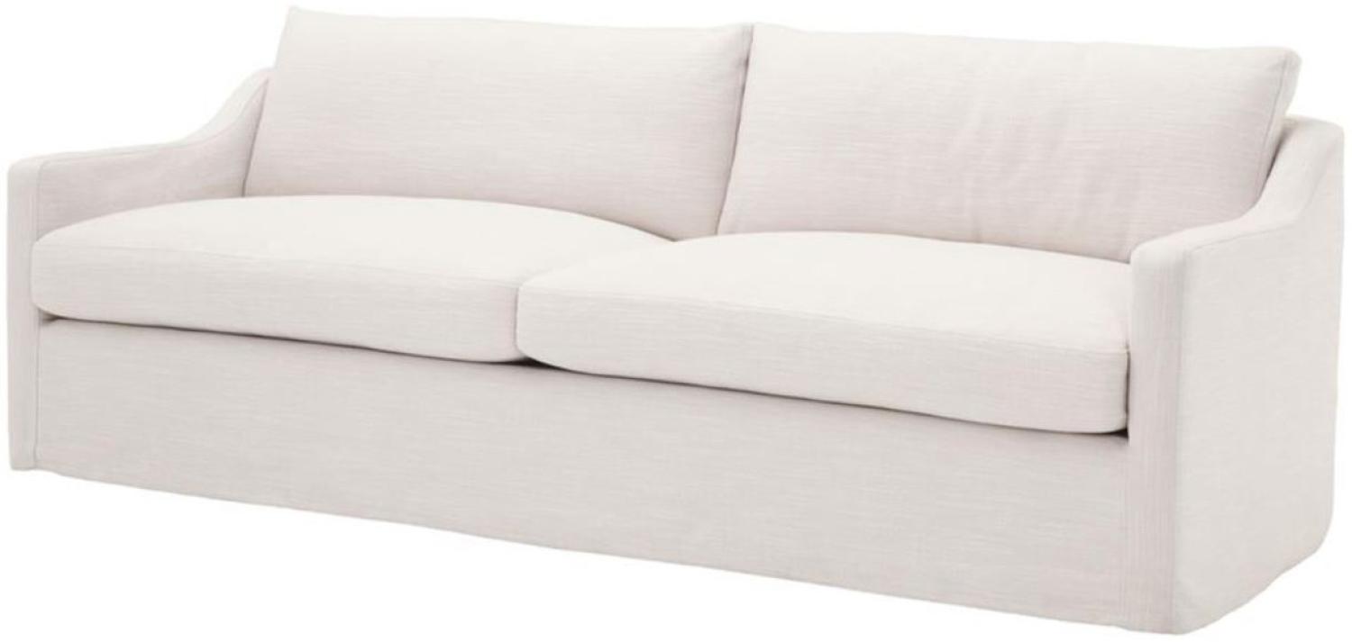 Casa Padrino Luxus Wohnzimmer Sofa Weiß 230 x 100 x H. 75 cm Bild 1