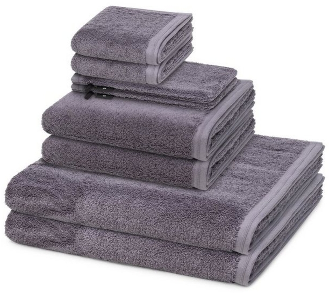 Vossen Handtuch Set Vegan Life, Walkfrottee (Spar-Set, 8-St), 2 X Wasch- 2 X Gäste- 2 X Dusch- 2 X Handtuch im Set - Baumwolle Bild 1