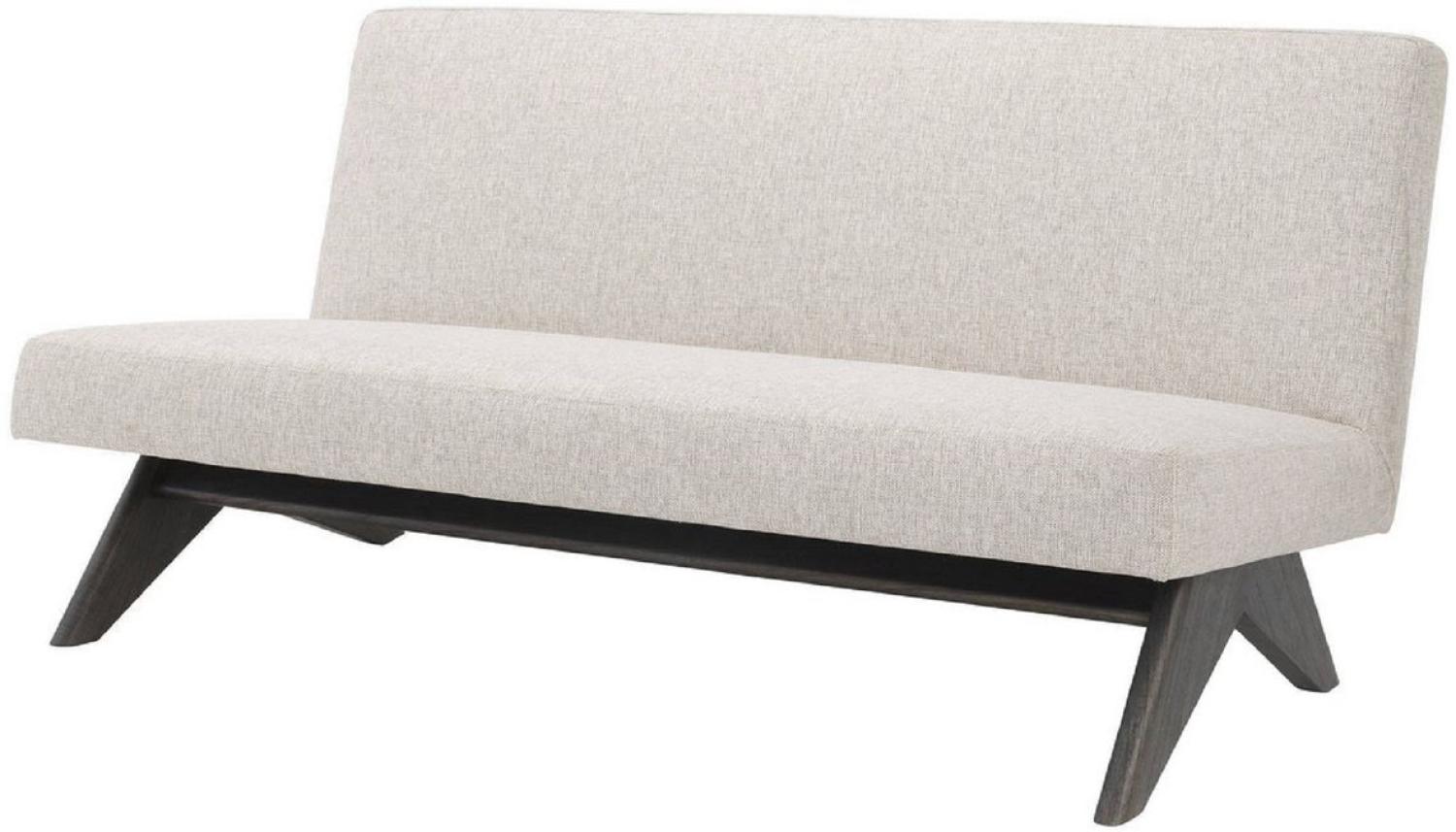 Casa Padrino Luxus Couch Naturfarben / Braun 152 x 81 x H. 75 cm - Wohnzimmer Sofa Bild 1