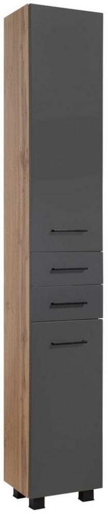 welltime Hochschrank Trento, verschiedene Ausführungen und Farben Badmöbel, Seitenschrank Breite 30 cm, viel Stauraum, Made in Germany Bild 1