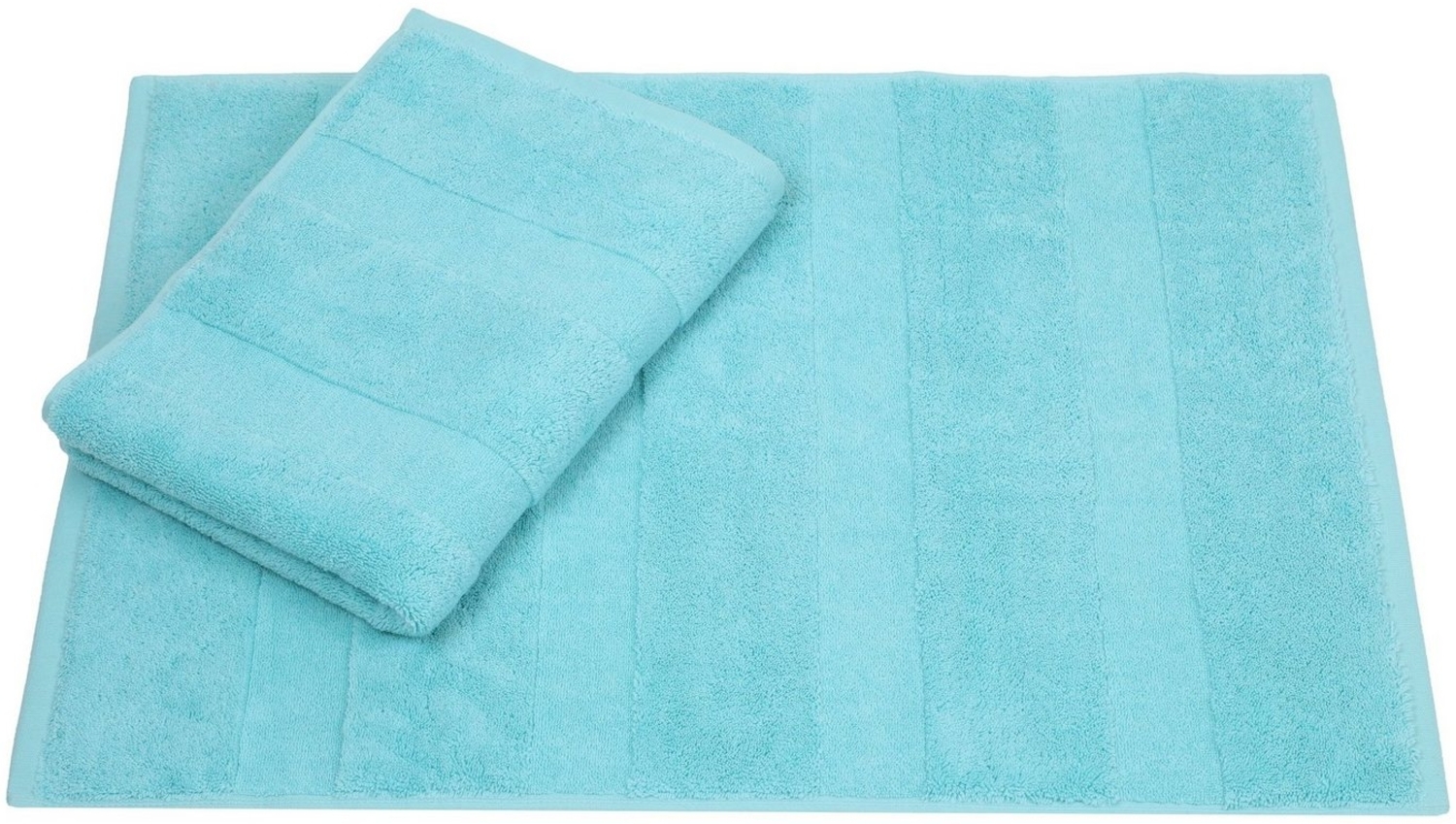 Betz Badematte 2er Set Badvorleger Deluxe Größe 50 x 68 cm, strapazierfähig, Baumwolle, rechteckig, unbeschichtet Bild 1