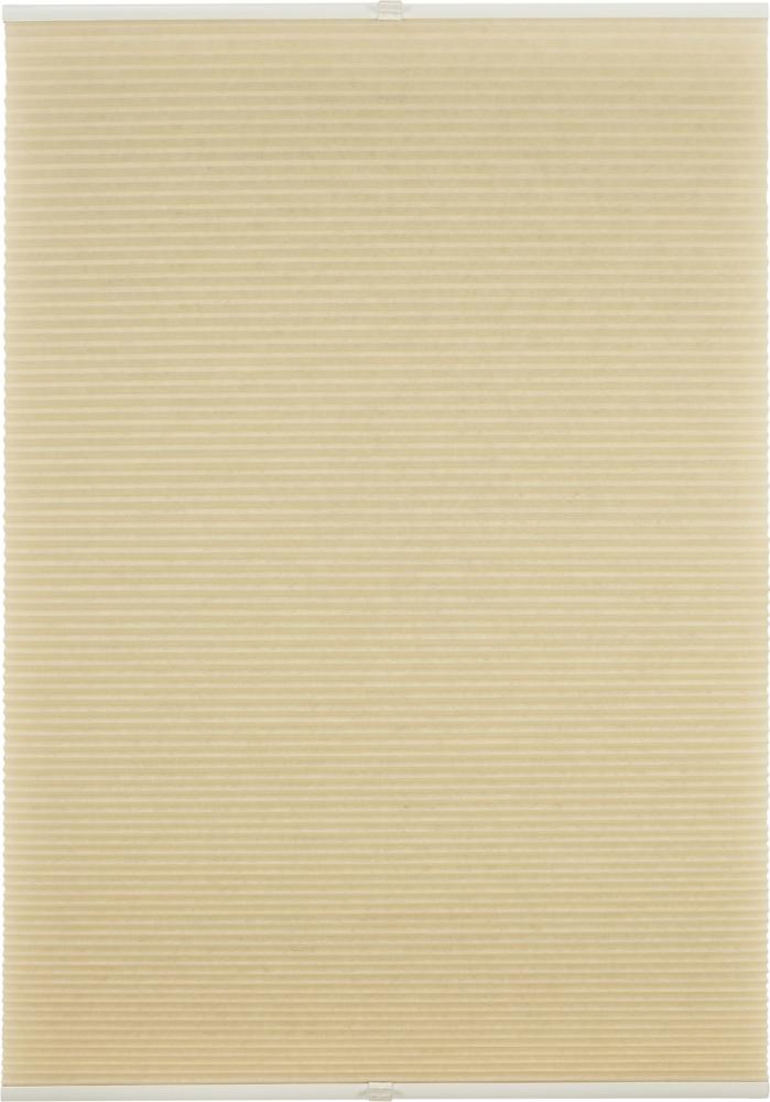 ondeco Wabenplissee Klemmfix Plissee verspannt, Klemmträger ohne Bohren für Fenster und Türen, lichtschutz und Blickdicht, Sonnen-Schallschutz - Cream - 75x130 cm Bild 1