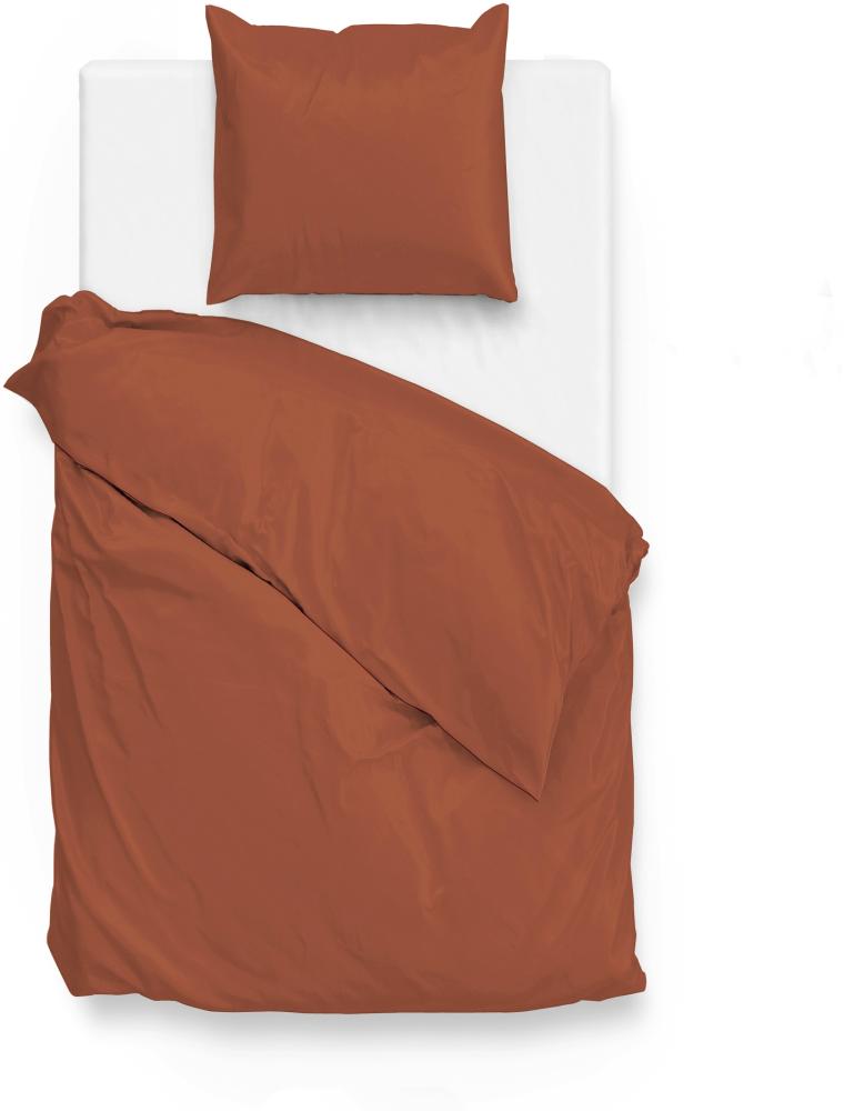 Zo!Home Bettwäsche Satinado 200x220 100% Baumwolle Mako-Satin Copper Orange Bild 1