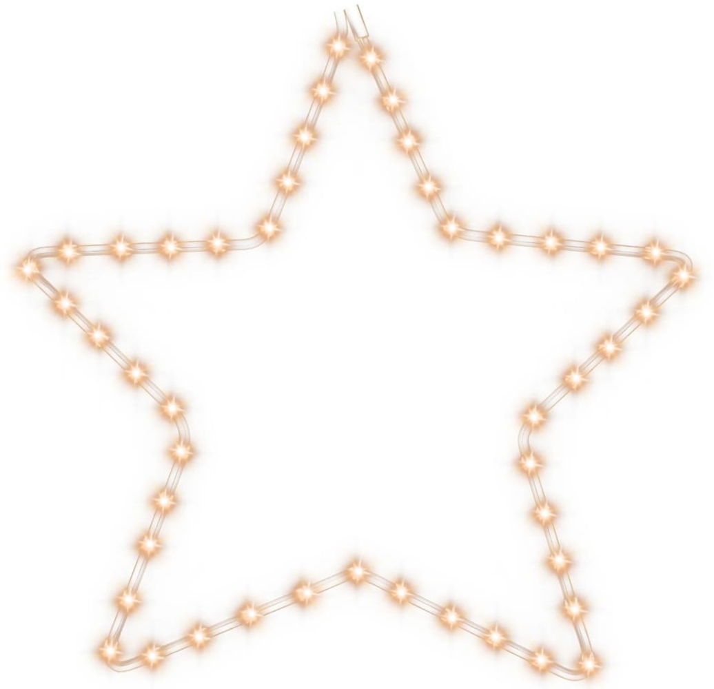 vidaXL LED-Silhouette Weihnachtsstern 48 LEDs Warmweiß 56 cm 343292 Bild 1