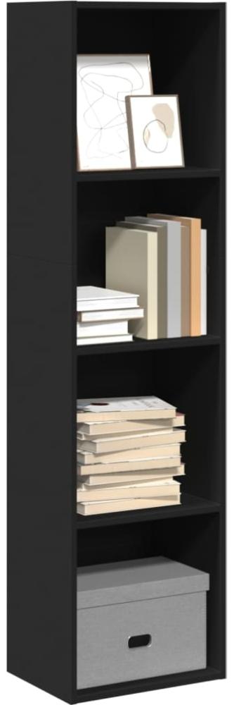 vidaXL Bücherregal Schwarz 40x30x152 cm Holzwerkstoff 857877 Bild 1