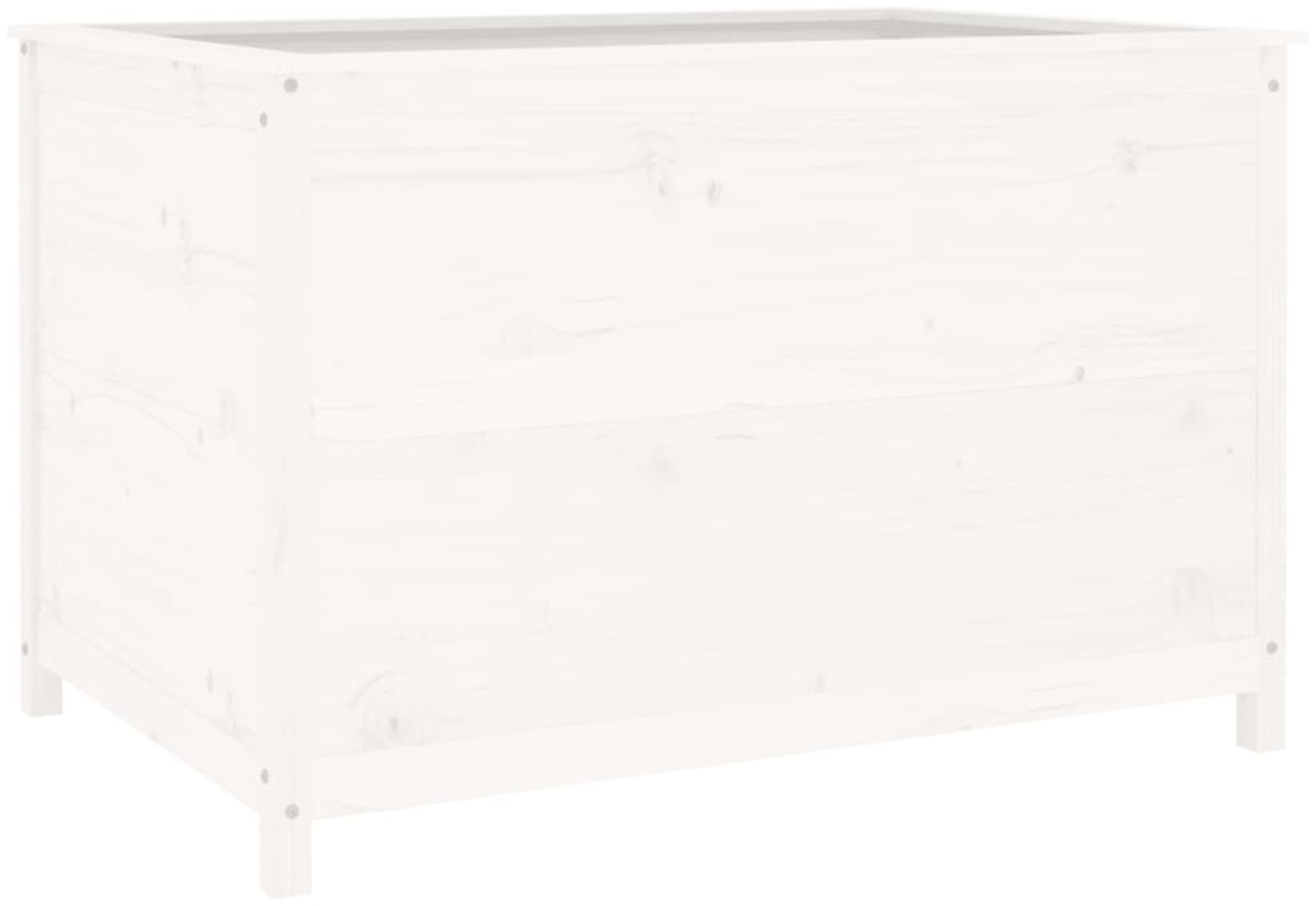 vidaXL Hochbeet Weiß 119,5x82,5x78 cm Massivholz Kiefer 825311 Bild 1