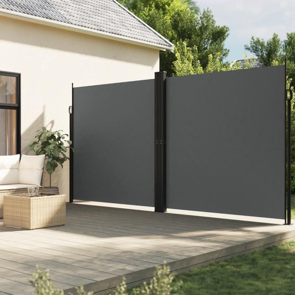 vidaXL Seitenmarkise Ausziehbar Anthrazit 200x1000 cm 4004763 Bild 1