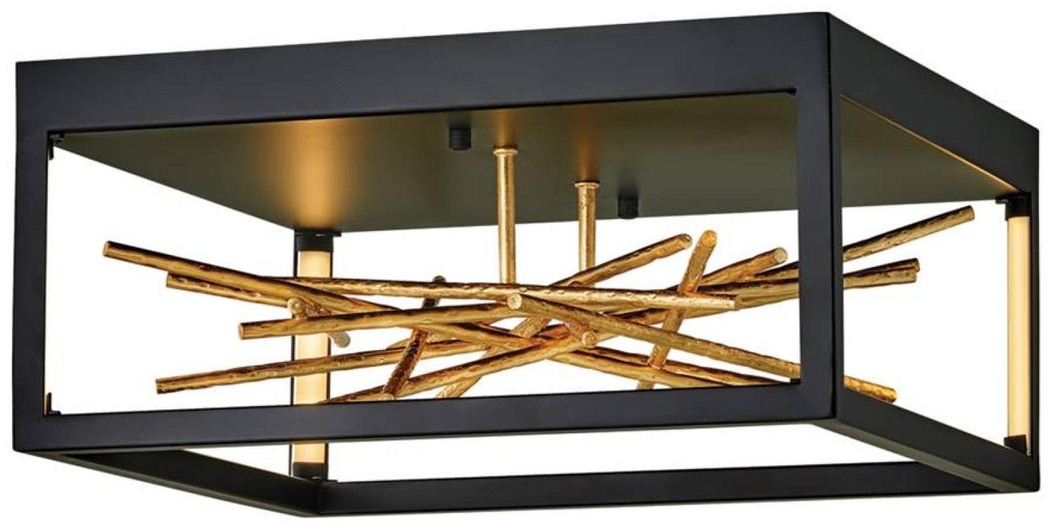 Elstead Styx LED Deckenleuchte schwarz gold 3000K Bild 1