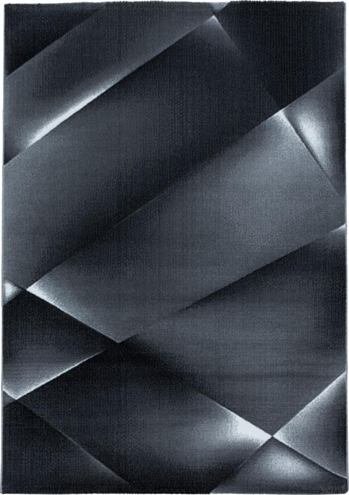 Kurzflor Teppich Clara rechteckig - 140x200 cm - Schwarz Bild 1