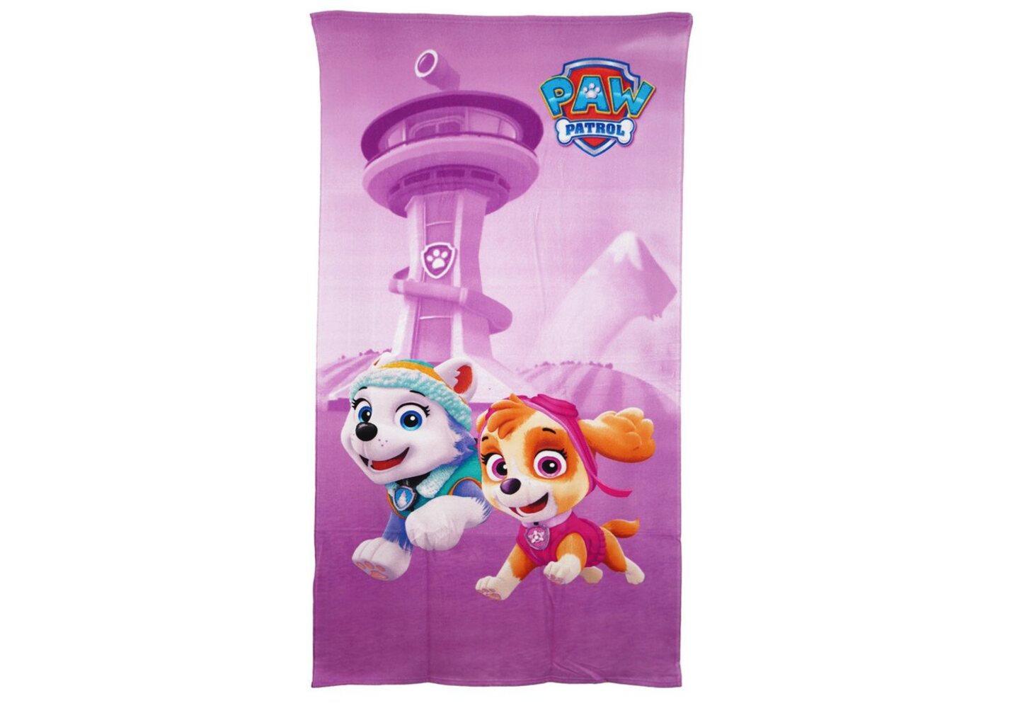 PAW PATROL Strandtuch Paw Patrol Skye Everest Mädchen Mikrofaser Badetuch 70x140 cm Bild 1