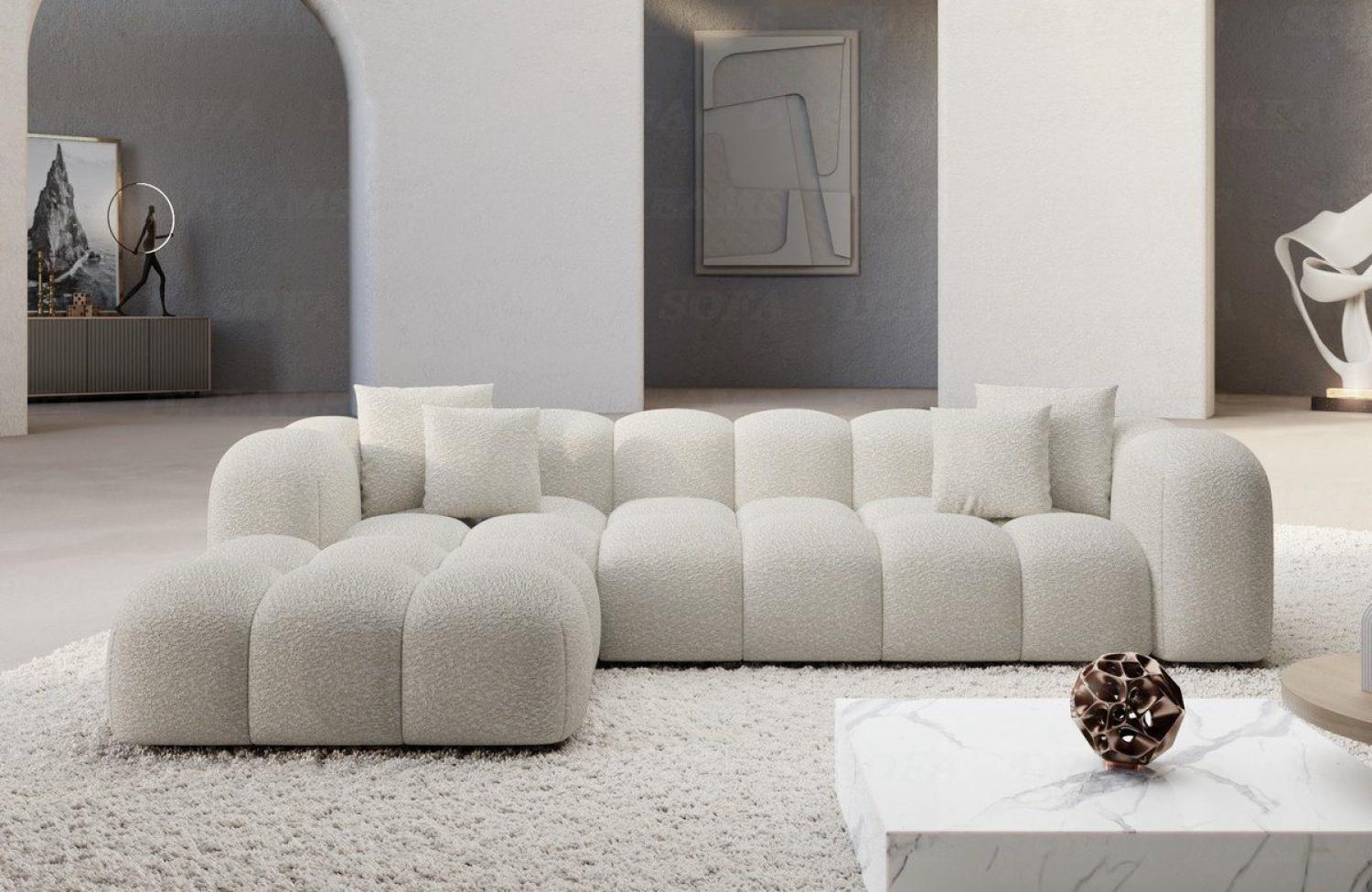 Sofa Dreams Ecksofa Stoffsofa Eckcouch Polster Eck Sofa Formentera L Form kurz Stoff, Loungesofa Bild 1