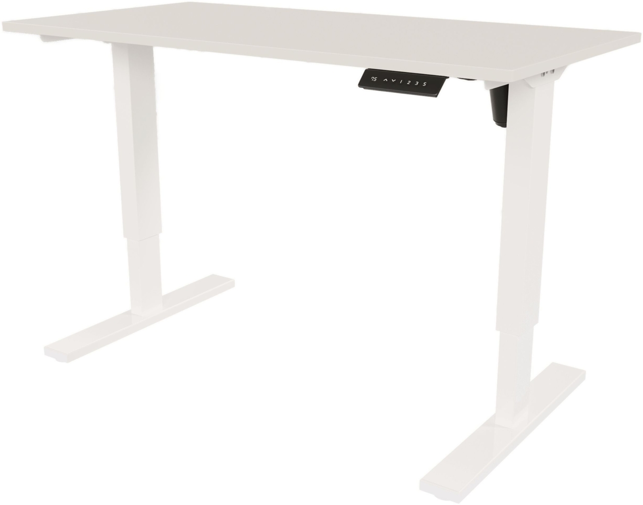 Bisley E-StarterTech elektrisch höhenverstellbarer Schreibtisch 160x60 cm in grau - Elektrischer Tisch höhenverstellbar mit Memory-Funktion, EST251606-396-007 Bild 1