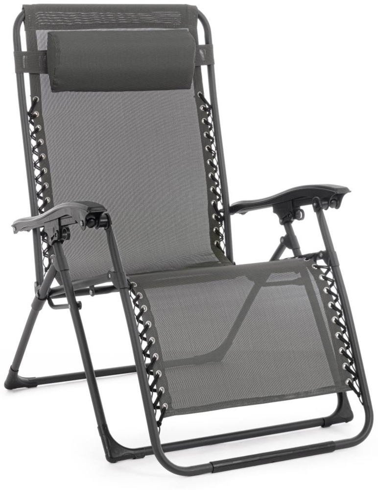 Loungesessel Wayne aus Metall 74 cm, Anthrazit Bild 1