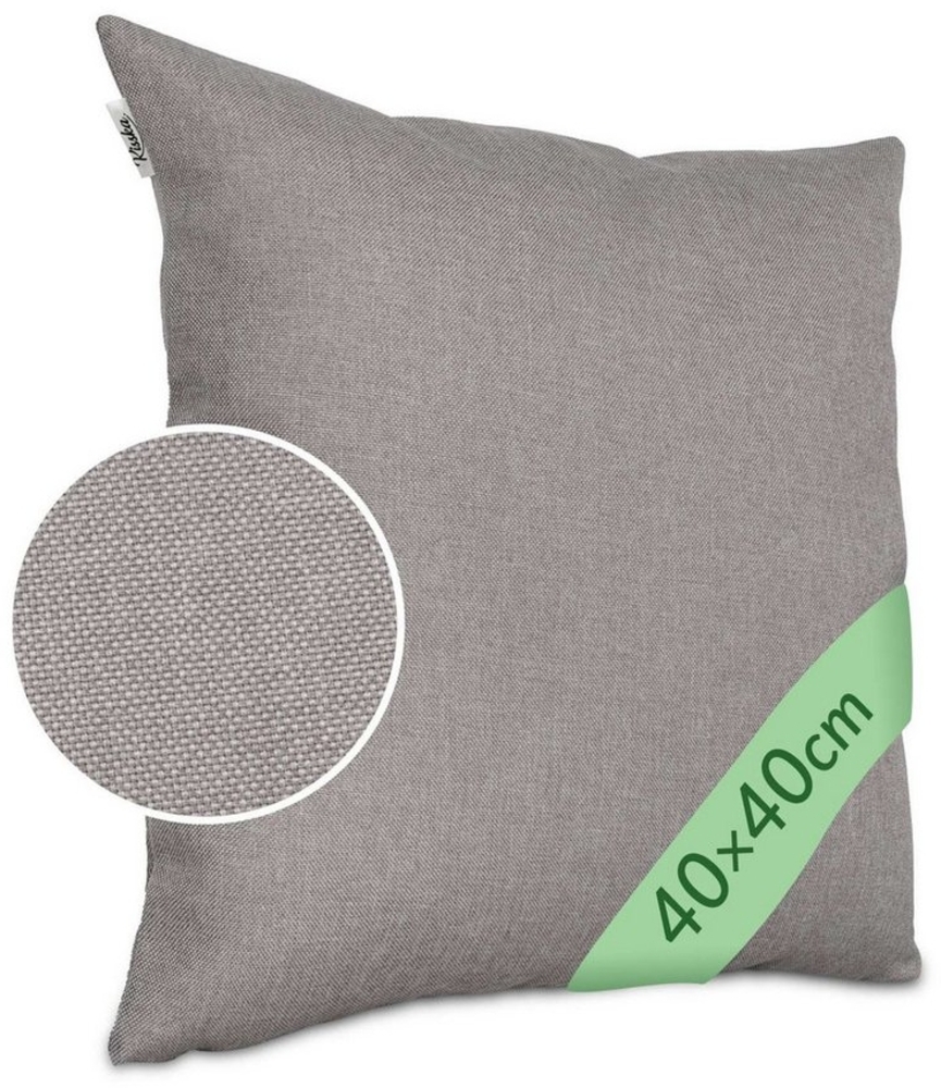 Kisska Dekokissen Kissenhülle TIZI MIT oder OHNE Füllung Kissenbezug Zierkissen, Kissenüberzug - Kissenhusse ohne Füllung 40x40 cm Tizi Leinen-Optik Bild 1