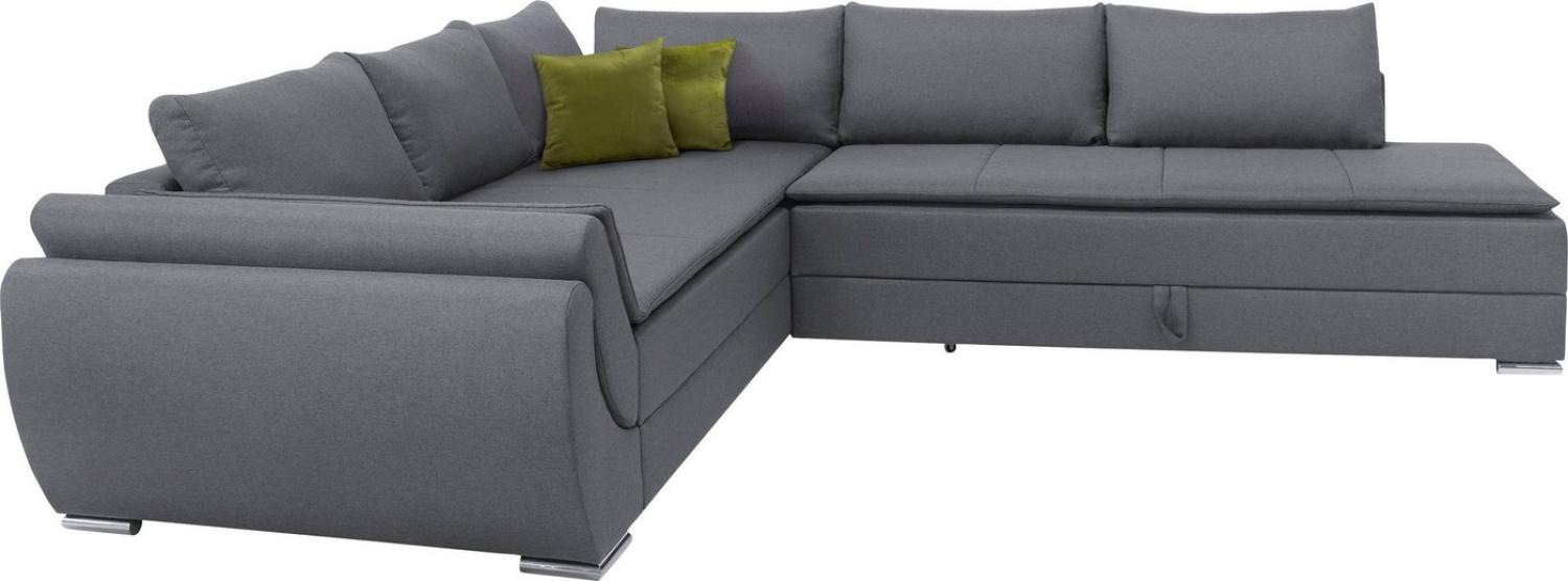 INOSIGN Ecksofa Göteborg, mit Boxspring-Bettfunktion und Bettkasten, Dauerschlaffunktion, Topper Bild 1