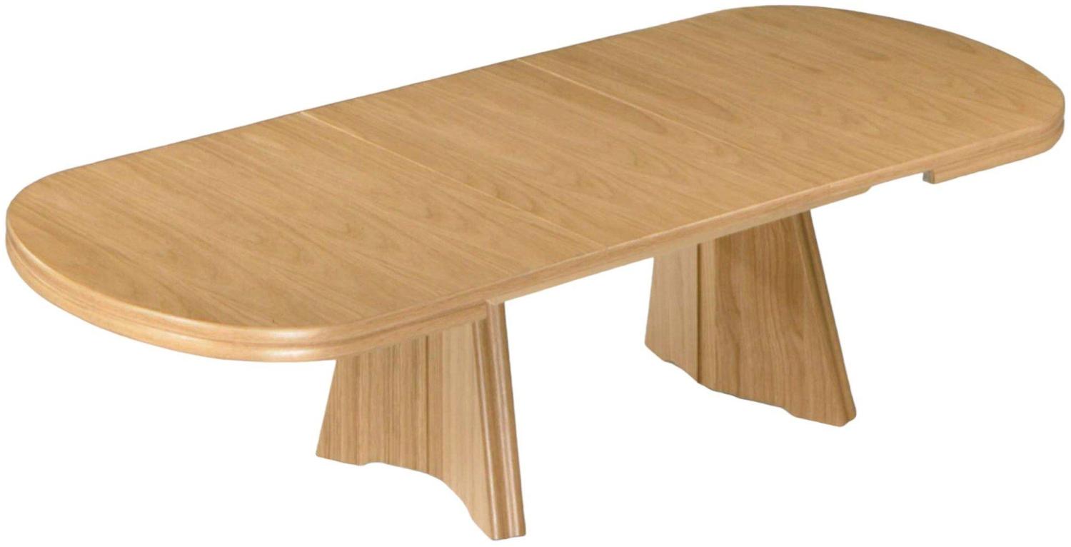 Funktionstisch Callidora höhenverstellbar und ausziehbar 125(165,5) x 71 x 54-73 Couchtisch massiv Eiche Natur P40 16024 Bild 1