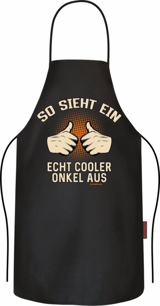 RAHMENLOS® Grillschürze Kochschürze als Geschenk - so sieht ein echt cooler Onkel aus Bild 1